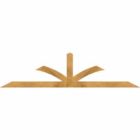 96"W x 24"H x 04"D x 4"F, 06/12 Pitch, Richland Rough Sawn Timber Gable Bracket, Western Red Cedar