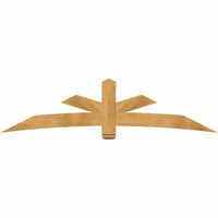 96"W x 24"H x 04"D x 6"F, 06/12 Pitch, Alberta Rough Sawn Timber Gable Bracket, Western Red Cedar