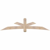 96"W x 24"H x 3 1/2"D x 5 1/2"F, 06/12 Pitch, Alberta Smooth Timber Gable Bracket, Douglas Fir