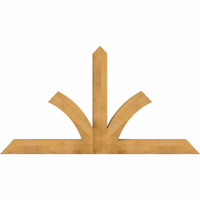 84"W x 45"H x 06"D x 6"F, 13/12 Pitch, Richland Rough Sawn Timber Gable Bracket, Western Red Cedar