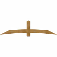 96"W x 24"H x 04"D x 6"F, 06/12 Pitch, Bellingham Rough Sawn Timber Gable Bracket, Western Red Cedar