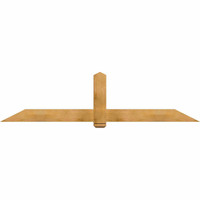 96"W x 24"H x 04"D x 6"F, 06/12 Pitch, Eugene Rough Sawn Timber Gable Bracket, Western Red Cedar
