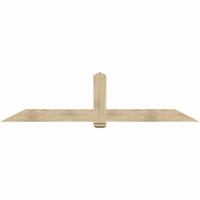 96"W x 24"H x 04"D x 6"F, 06/12 Pitch, Eugene Rough Sawn Timber Gable Bracket, Douglas Fir