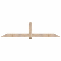 96"W x 24"H x 3 1/2"D x 5 1/2"F, 06/12 Pitch, Eugene Smooth Timber Gable Bracket, Douglas Fir