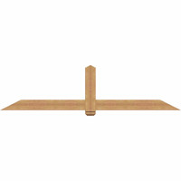 96"W x 24"H x 3 1/2"D x 5 1/2"F, 06/12 Pitch, Eugene Smooth Timber Gable Bracket, Western Red Cedar