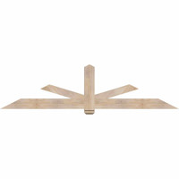 96"W x 24"H x 3 1/2"D x 5 1/2"F, 06/12 Pitch, Kennewick Smooth Timber Gable Bracket, Douglas Fir
