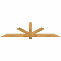 96"W x 24"H x 3 1/2"D x 5 1/2"F, 06/12 Pitch, Kennewick Smooth Timber Gable Bracket, Western Red Cedar