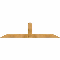 96"W x 24"H x 04"D x 6"F, 06/12 Pitch, Portland Rough Sawn Timber Gable Bracket, Western Red Cedar