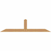 96"W x 24"H x 3 1/2"D x 5 1/2"F, 06/12 Pitch, Portland Smooth Timber Gable Bracket, Western Red Cedar