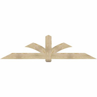 96"W x 24"H x 04"D x 6"F, 06/12 Pitch, Redmond Rough Sawn Timber Gable Bracket, Douglas Fir