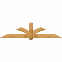 96"W x 24"H x 04"D x 6"F, 06/12 Pitch, Redmond Rough Sawn Timber Gable Bracket, Western Red Cedar