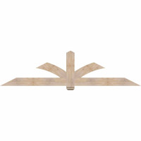 96"W x 24"H x 3 1/2"D x 5 1/2"F, 06/12 Pitch, Redmond Smooth Timber Gable Bracket, Douglas Fir