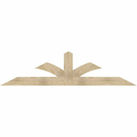 96"W x 24"H x 04"D x 6"F, 06/12 Pitch, Richland Rough Sawn Timber Gable Bracket, Douglas Fir