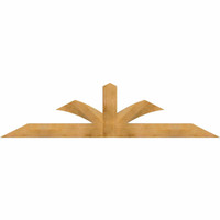 96"W x 24"H x 04"D x 6"F, 06/12 Pitch, Richland Rough Sawn Timber Gable Bracket, Western Red Cedar