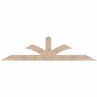 96"W x 24"H x 3 1/2"D x 5 1/2"F, 06/12 Pitch, Richland Smooth Timber Gable Bracket, Douglas Fir