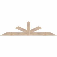 96"W x 24"H x 3 1/2"D x 5 1/2"F, 06/12 Pitch, Saratoga Smooth Timber Gable Bracket, Douglas Fir