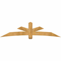 96"W x 24"H x 06"D x 6"F, 06/12 Pitch, Alberta Rough Sawn Timber Gable Bracket, Western Red Cedar