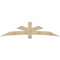 96"W x 24"H x 06"D x 6"F, 06/12 Pitch, Alberta Rough Sawn Timber Gable Bracket, Douglas Fir