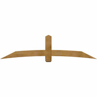 96"W x 24"H x 06"D x 6"F, 06/12 Pitch, Bellingham Rough Sawn Timber Gable Bracket, Western Red Cedar