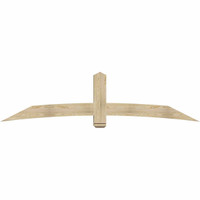 96"W x 24"H x 06"D x 6"F, 06/12 Pitch, Bellingham Rough Sawn Timber Gable Bracket, Douglas Fir