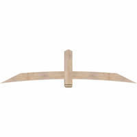 96"W x 24"H x 5 1/2"D x 5 1/2"F, 06/12 Pitch, Bellingham Smooth Timber Gable Bracket, Douglas Fir