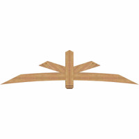 96"W x 24"H x 5 1/2"D x 5 1/2"F, 06/12 Pitch, Alberta Smooth Timber Gable Bracket, Western Red Cedar