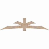 96"W x 24"H x 5 1/2"D x 5 1/2"F, 06/12 Pitch, Davenport Smooth Timber Gable Bracket, Douglas Fir