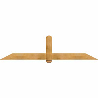 96"W x 24"H x 06"D x 6"F, 06/12 Pitch, Eugene Rough Sawn Timber Gable Bracket, Western Red Cedar