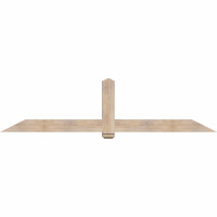 96"W x 24"H x 5 1/2"D x 5 1/2"F, 06/12 Pitch, Eugene Smooth Timber Gable Bracket, Douglas Fir