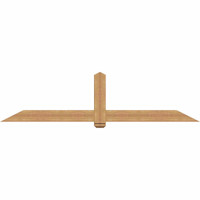 96"W x 24"H x 5 1/2"D x 5 1/2"F, 06/12 Pitch, Eugene Smooth Timber Gable Bracket, Western Red Cedar