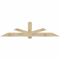 96"W x 24"H x 06"D x 6"F, 06/12 Pitch, Kennewick Rough Sawn Timber Gable Bracket, Douglas Fir