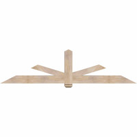 96"W x 24"H x 5 1/2"D x 5 1/2"F, 06/12 Pitch, Kennewick Smooth Timber Gable Bracket, Douglas Fir
