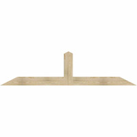 96"W x 24"H x 06"D x 6"F, 06/12 Pitch, Portland Rough Sawn Timber Gable Bracket, Douglas Fir