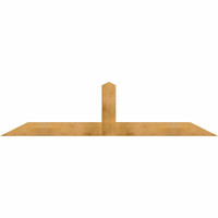 96"W x 24"H x 06"D x 6"F, 06/12 Pitch, Portland Rough Sawn Timber Gable Bracket, Western Red Cedar