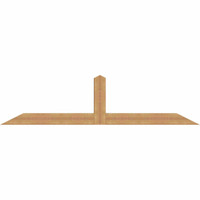 96"W x 24"H x 5 1/2"D x 5 1/2"F, 06/12 Pitch, Portland Smooth Timber Gable Bracket, Western Red Cedar