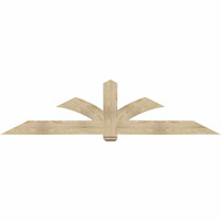 96"W x 24"H x 06"D x 6"F, 06/12 Pitch, Redmond Rough Sawn Timber Gable Bracket, Douglas Fir