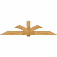 96"W x 24"H x 06"D x 6"F, 06/12 Pitch, Redmond Rough Sawn Timber Gable Bracket, Western Red Cedar