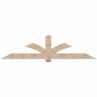 96"W x 24"H x 5 1/2"D x 5 1/2"F, 06/12 Pitch, Redmond Smooth Timber Gable Bracket, Douglas Fir