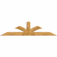 96"W x 24"H x 06"D x 6"F, 06/12 Pitch, Richland Rough Sawn Timber Gable Bracket, Western Red Cedar