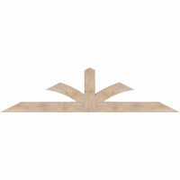 96"W x 24"H x 5 1/2"D x 5 1/2"F, 06/12 Pitch, Richland Smooth Timber Gable Bracket, Douglas Fir