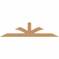 96"W x 24"H x 5 1/2"D x 5 1/2"F, 06/12 Pitch, Richland Smooth Timber Gable Bracket, Western Red Cedar
