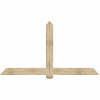 84"W x 45"H x 04"D x 6"F, 13/12 Pitch, Eugene Rough Sawn Timber Gable Bracket, Douglas Fir