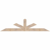 96"W x 24"H x 5 1/2"D x 5 1/2"F, 06/12 Pitch, Saratoga Smooth Timber Gable Bracket, Douglas Fir