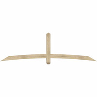 96"W x 28"H x 04"D x 4"F, 07/12 Pitch, Bellingham Rough Sawn Timber Gable Bracket, Douglas Fir