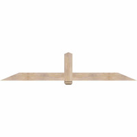 96"W x 20"H x 5 1/2"D x 5 1/2"F, 05/12 Pitch, Eugene Smooth Timber Gable Bracket, Douglas Fir