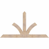 84"W x 45"H x 3 1/2"D x 5 1/2"F, 13/12 Pitch, Richland Smooth Timber Gable Bracket, Douglas Fir