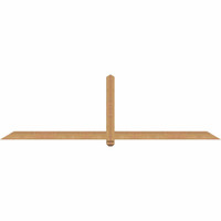 96"W x 28"H x 3 1/2"D x 3 1/2"F, 07/12 Pitch, Eugene Smooth Timber Gable Bracket, Western Red Cedar