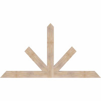 84"W x 45"H x 3 1/2"D x 5 1/2"F, 13/12 Pitch, Saratoga Smooth Timber Gable Bracket, Douglas Fir
