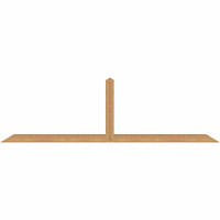 96"W x 28"H x 3 1/2"D x 3 1/2"F, 07/12 Pitch, Portland Smooth Timber Gable Bracket, Western Red Cedar