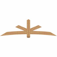 96"W x 28"H x 3 1/2"D x 5 1/2"F, 07/12 Pitch, Alberta Smooth Timber Gable Bracket, Western Red Cedar